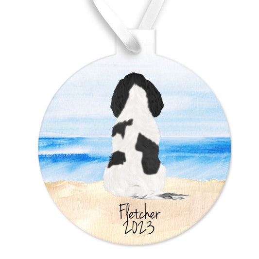 Pet On Beach Ornament