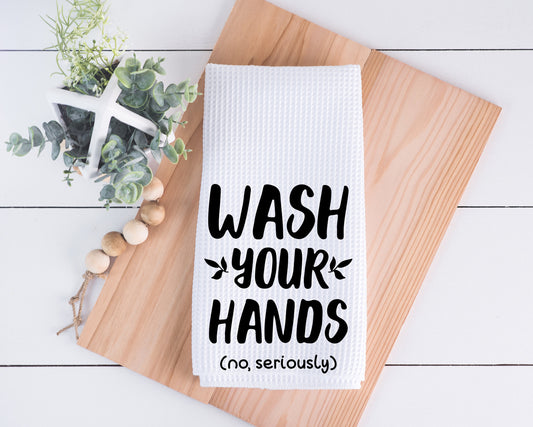 Wash Your Hands Bathroom Hand Towel