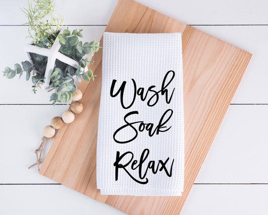 Wash Soak Relax Hand Towel