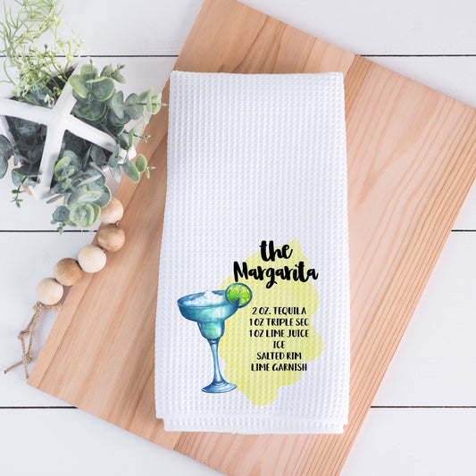 Margarita Recipe Hand Towel