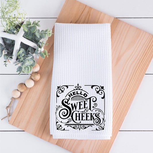 Hello Sweet Cheeks Hand Towel