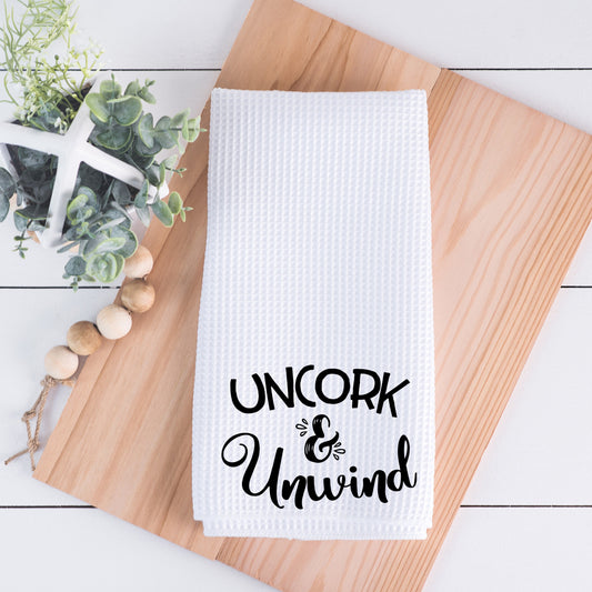 Uncork and Unwind Hand Towel